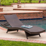 Kauai wicker chaise by christopher knight home