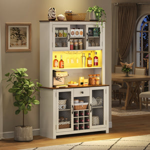 70.9" Kitchen Pantry Storage Cabinet