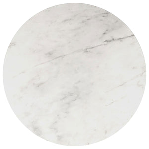 Landry - Round End Table - White Marble