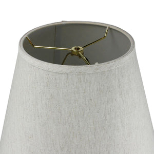 16"W 1 Light Swag Plug-In Pendant  Textured Oatmeal Shade Black Cord