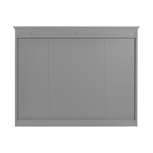Bathroom Vanity With Mirror Cabinet, Single Sink With 2 Soft Closing Doors And 4 Drawers