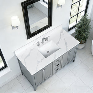 49-Inch Quartz Bathroom Vanity Top