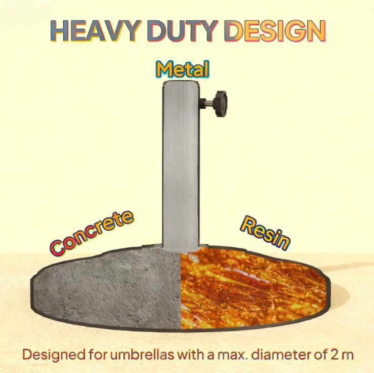Elegant Design Resin Outdoor Umbrella Stand Base