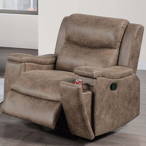 Modern Manual Motion Living Room Set With Hidden Cup Holders