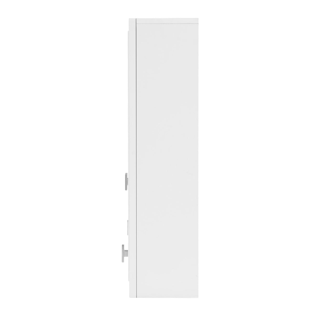 Bathroom Cabinet With 5 Adjustable Shelves, Wall-Mounted Medicine Cabinet, Soft-Closing Hinges, Open Shelving Design - White