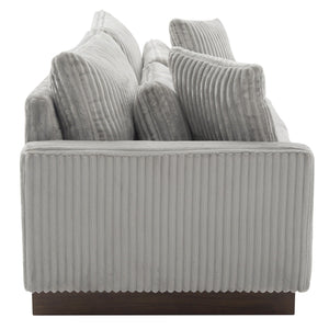 Modern Loveseat Sofa With 4 Pillows