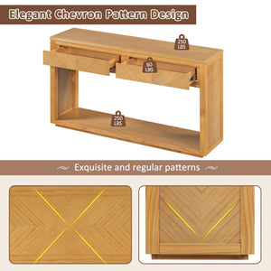 55' Console Table Natural