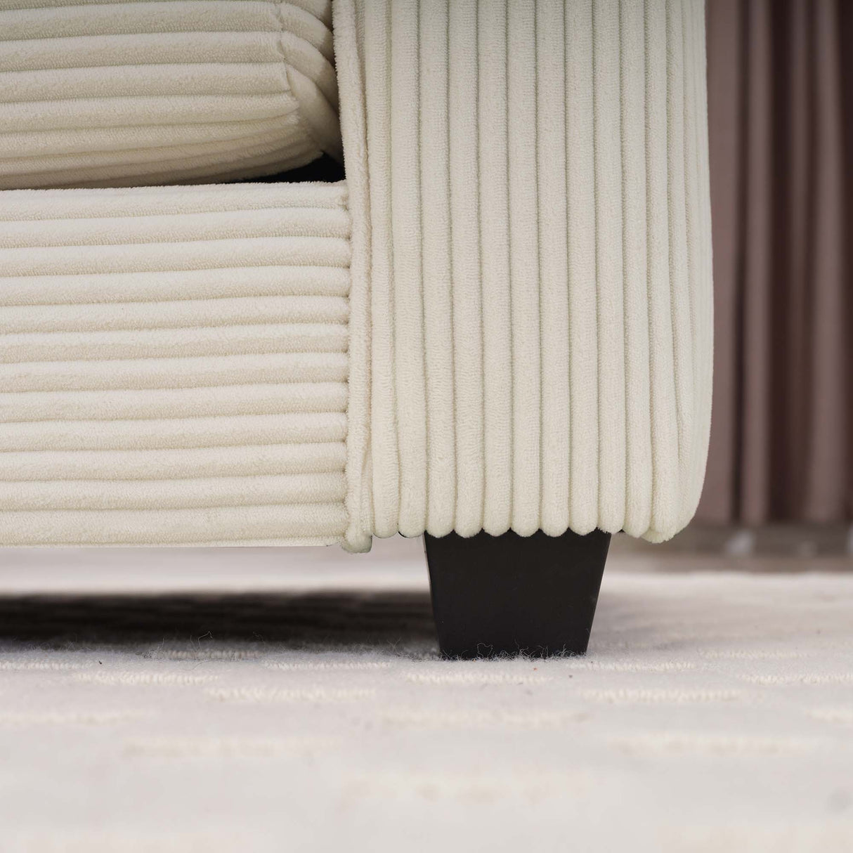 Modern Classic Fabric Single Chair Deep Seat Sofa With Pillow
