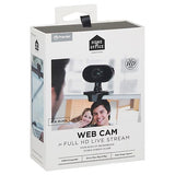 Web Cam Full HD 1080p Webcam with Built-in Microphone and Stable Screen Clamp