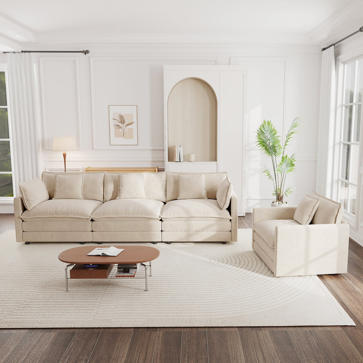 2-Piece Upholstered Sofa Set