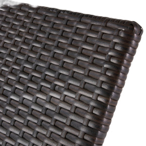 Kauai - Modern Style Wicker Chaise Lounge - Brown Multi