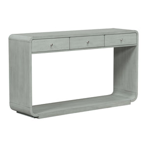 onsole Table With 3 Drawers And Display Shelf