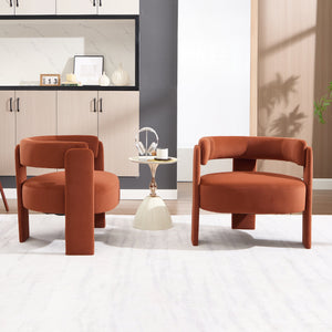 Accent Chair for Living Room, Velvet Comfy Single Sofa Chair