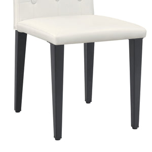 Dining Chairs With Ergonomic Buckle Backrest For Family Dining Rooms