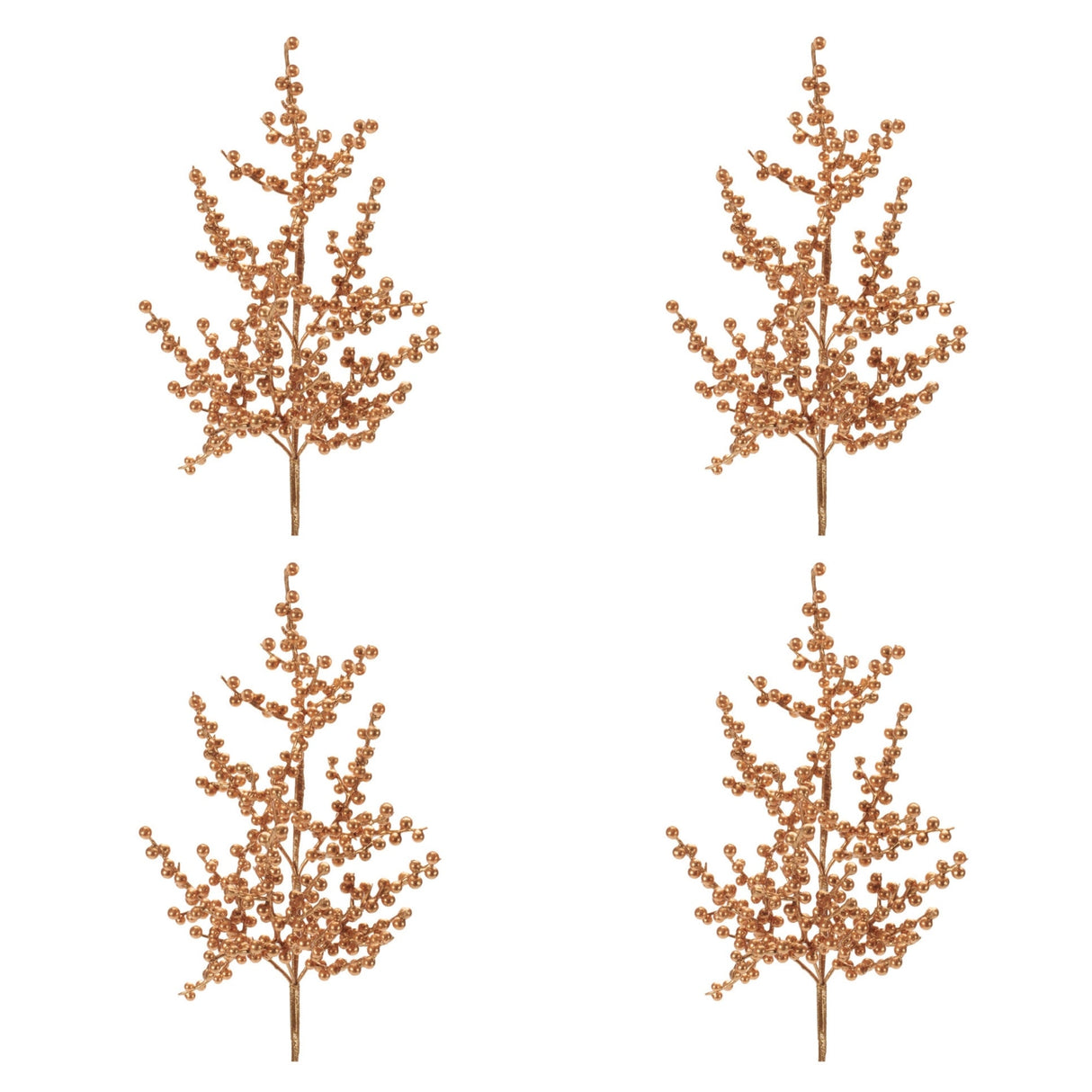 Metallic Berry Spray (Set of 4)