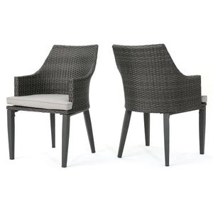 Hillhurst Outdoor Chair Set of 2 with Comfortable Weather Resistant Cushions