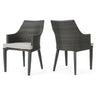Hillhurst Outdoor Chair Set of 2 with Comfortable Weather Resistant Cushions