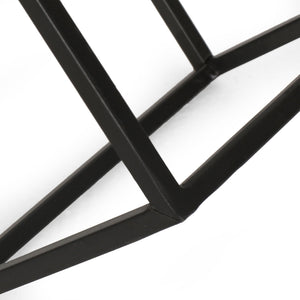 Modern Industrial Tabletop Wine Rack With 7 Bottle Holders - Black