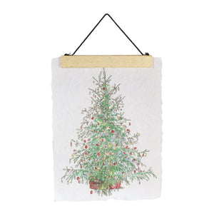 Christmas Tree & Ice Skate Holiday Banner (Set of 2)