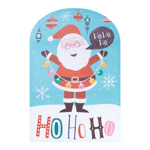 Whimsical Santa Christmas Wall Sign (Set of 2)