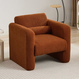 Marlowe Modern Sherpa Upholstered Comfy Reading Accent Chair