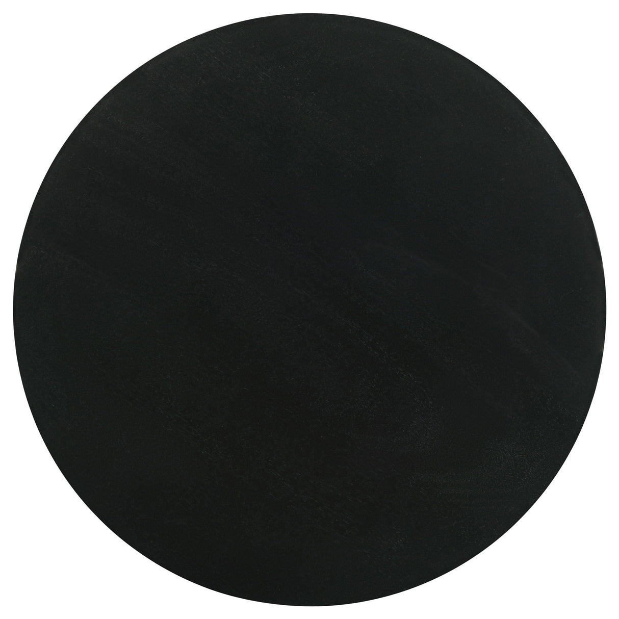 Dianella Round Pedestal Base Accent Side Table Black Stain