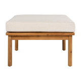 Outdoor 5-Piece Acacia Wood and Rope Patio Sofa Set