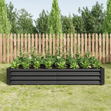Raised Garden Bed Outdoor, 6×3×1ft, Metal Raised Rectangle Planter Bed