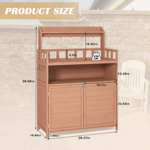 Potting Bench Outdoor Gardening Table