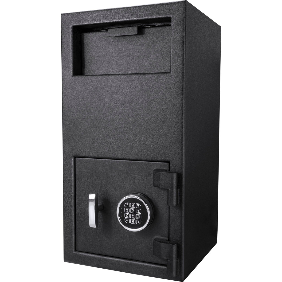 Solid Steel Keypad Depository Safe with Digital Access - Black