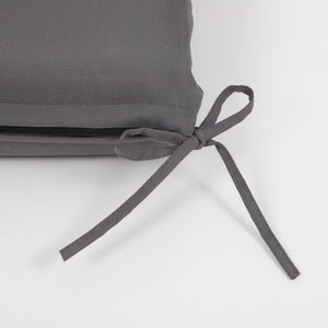 2-Piece Outdoor Chaise Lounge Cushion Set, Grey