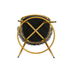 Modern Low Back Upholstered Counter Height Bar Stools (Set of 2)