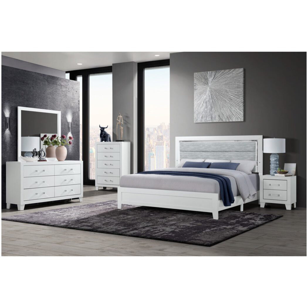 OMODA White 5 Drawer Modern Chest