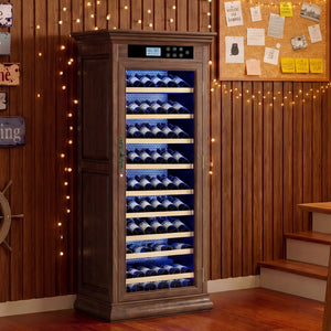 Temperature Control Professional Wooden Refrigerated Wine Cabinet