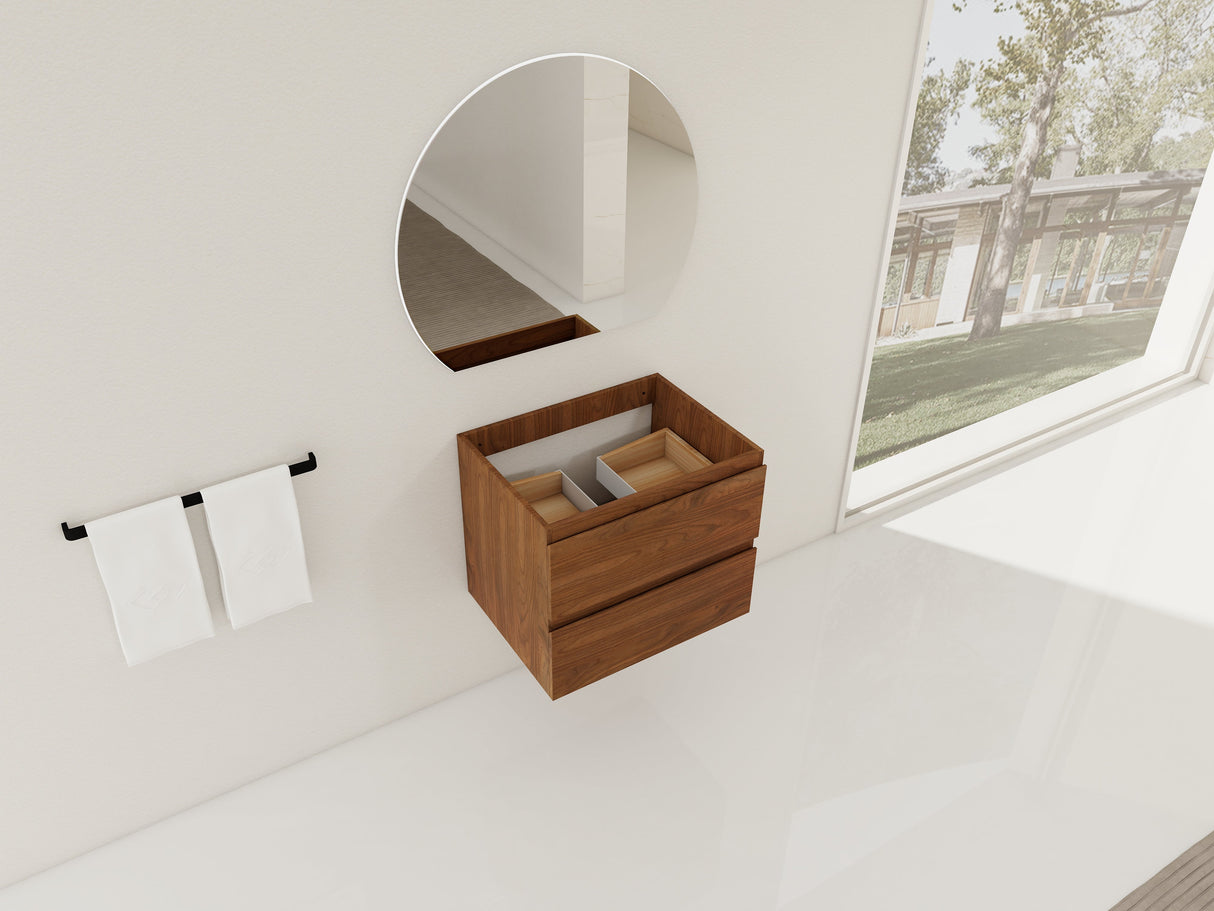 24" Wall-Mounted Bathroom Vanity