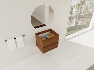 24" Wall-Mounted Bathroom Vanity