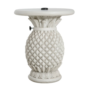 Lillian Outdoor Pineapple-Shaped Magnesium Oxide Umbrella Base