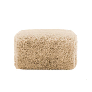 Aviana Ottoman Plush Fabric - Light Khaki