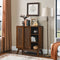 Mid Century Modern Rattan Sideboard Cabinet