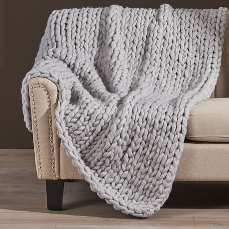 Cozy-throw-blanket-light-grey-Throw-Blankets