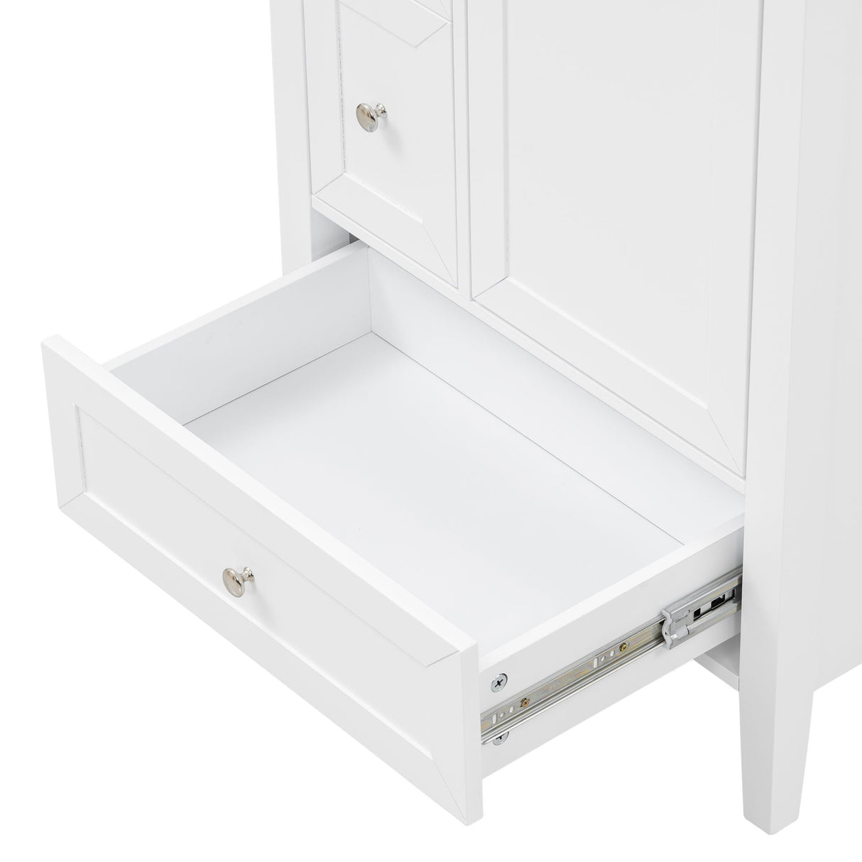 Modern Bathroom Vanity With Sink, Soft Close Drawers & Door, Storage Rack