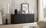 Modern Fluted Sideboard Storage Cabinet