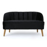 Modern Classic Shell Backed Loveseat