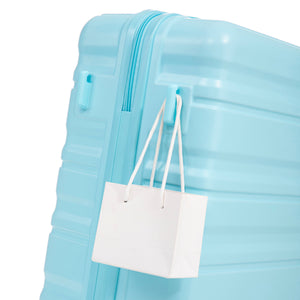 HIFINE Tourist 3-Piece ABS Spinner Wheel Luggage Set (Blue)