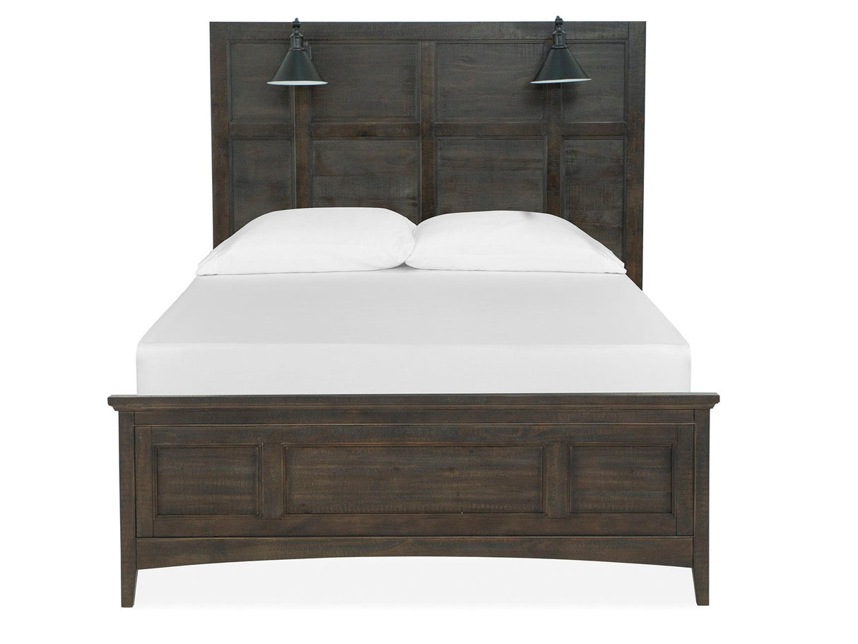 Westley Falls - Complete Lamp Panel Bed With Regular Rails