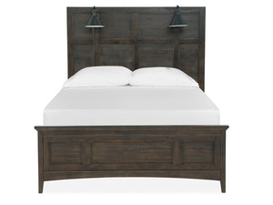 Westley Falls - Complete Lamp Panel Bed With Regular Rails