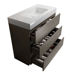 Alice - Bathroom Vanity With Sink, Large Storage Freestanding