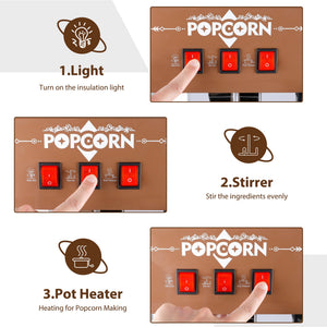 12oz Retro Popcorn Machine
