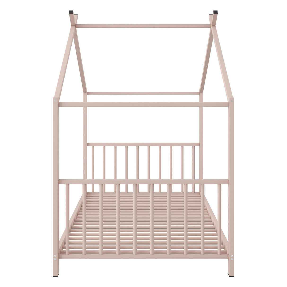 Metal House Platform Bed With Modern Design And Durable Frame