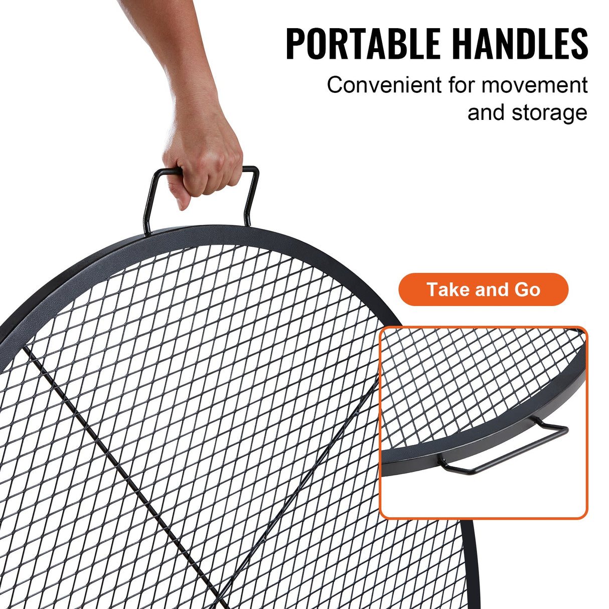 X-Marks Fire Pit Grill Grate, 36 Inch